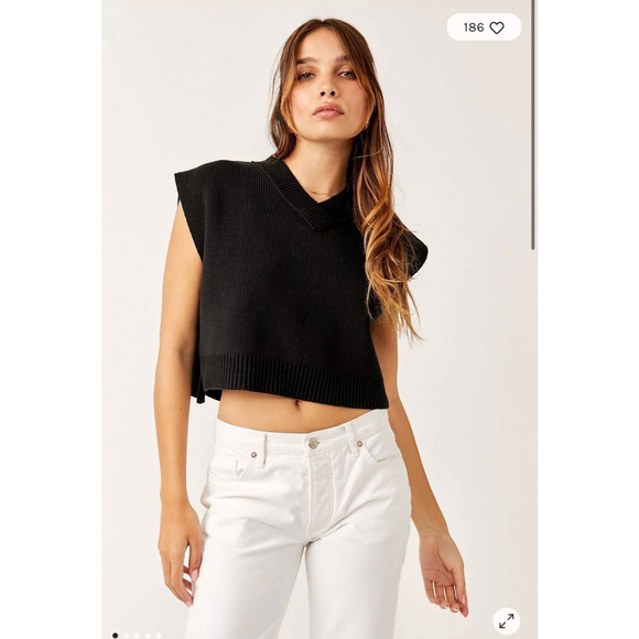 Free People Jackets & Blazers - Free People Easy Street Sweater Vest $78 Retail XS EUC